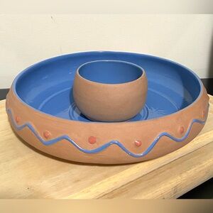 Chip & Dip terracotta snack bowl set
